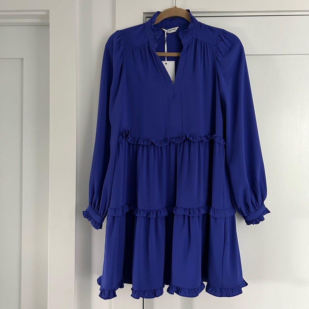 Amanda Uprichard Dress Size NWT - XS - adorable purple v-neck babydoll dress